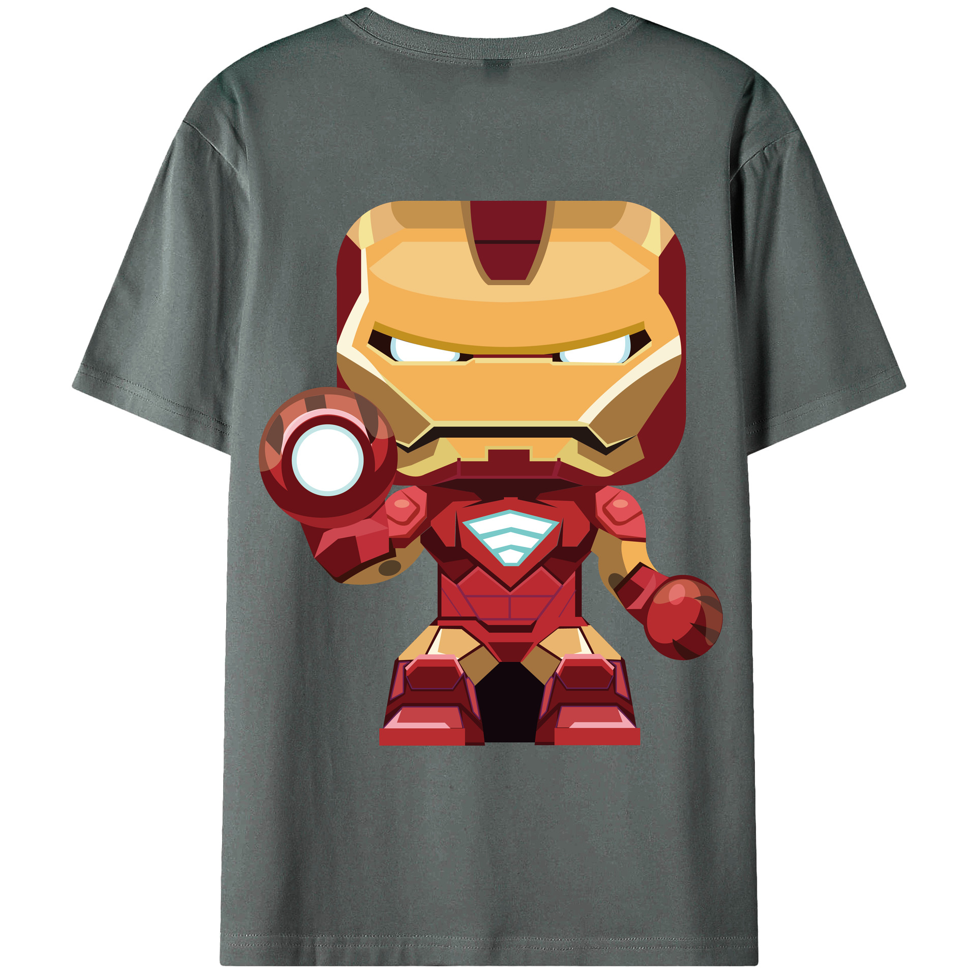 （画像用） アベンジャーズ The Avengers 綿100％ メンズ半袖Tシャツ（バックプリント） 通気性